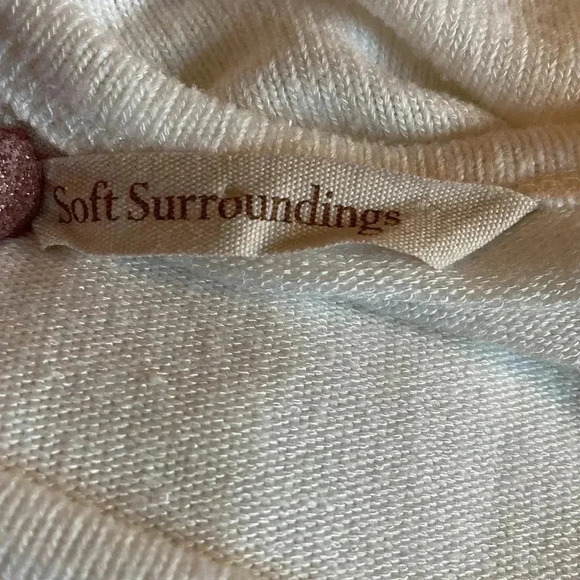 Soft Surroundings | Cream Long Sleeve Sweater - Picture 4 of 6